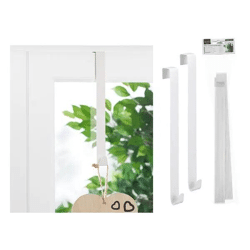 Weißer Tür- und Fensterhaken - Vielseitiges 2er Set, 30cm Hoch