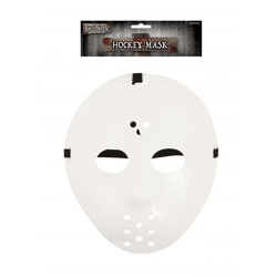 Weißes Hockey-Gesichtsmaske - Klassisches Sport Kostümzubehör