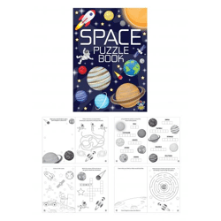Weltraum-Rätselbuch, 10,5 x 14,5 cm, 16 Seiten – Spannende Denksportaufgaben für Weltraumliebhaber