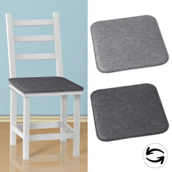 Wendbare Sitzauflage aus Filz, 2-farbig, eckig, ca. 35x35cm, Komfortabel & Modern