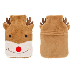 WERBUNG Festliche Rentier Wärmflasche, ca. 2 Liter Volumen