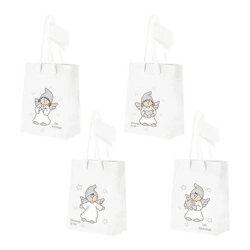 WERBUNG Mittelgroße Schutzengel Geschenktüten, 4er-Set, ca. 23cm hoch