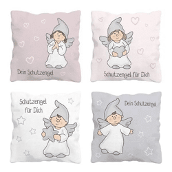 WERBUNG Schutzengel Kissen-Set, 4 Stück, je ca. 40x40cm