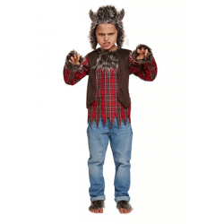 Werwolf-Kostüm für Kinder, groß (10–12 Jahre) – perfekt für Halloween