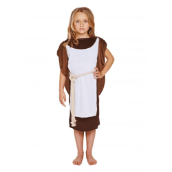 Wikinger-Kostüm für Mädchen, Größe M (7–9 Jahre) – authentisches Outfit für Kinder