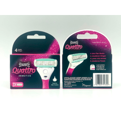 WILKINSON QUATTRO FOR WOMEN  SENSITIVE RASIERKLINGEN 3ER