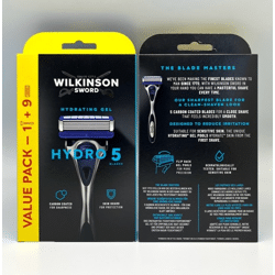 WILKINSON SWORD HYDRO 5 RAZOR + 9 REPLACEMENT BLADES