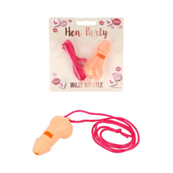 Willy Pfeife 7 Cm An Rosa Kordel - Lustiges Accessoire für Junggesellinnenabschiede