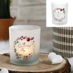 Windlicht Sonnenschein, M, ca. 10cmH