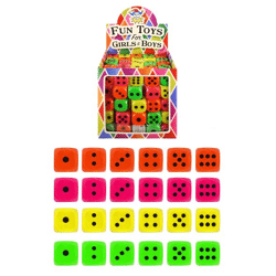 Würfelset - 2,5 cm, 4 verschiedene Farben