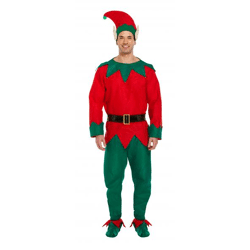 XL Adult Elf Costume Deluxe - Carnival & Christmas Disguise