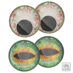 XXL Augen-Aufkleber, 2er Set, Durchmesser 15cm, Deko Sticker