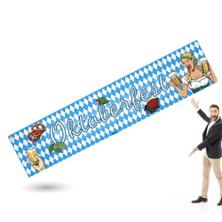 XXL banner 40 x 150 cm Oktoberfest decoration to hang up for your Oktoberfest Dahoam (banner)