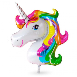 XXL Einhorn Größe 110 x 85 cm Folienballon Einhornballon als Ballon Heliumballon Luftballons (1x)