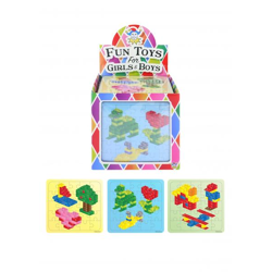 Ziegelpuzzle, 13 cm x 12 cm, 3 verschiedene Designs