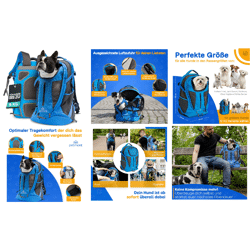 Hunderucksack Rucksack für Hunde Haustier-Rucksack Transporttasche Tiertransport-Tasche Restposten Mix