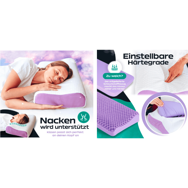 Kopfkissen aus TPE Orthopädisches Kissen Allergikergeeignet Kühlkissen Elastisch Schlafzimmer Nackenstützkissen Schlafkissen Restposten Mix