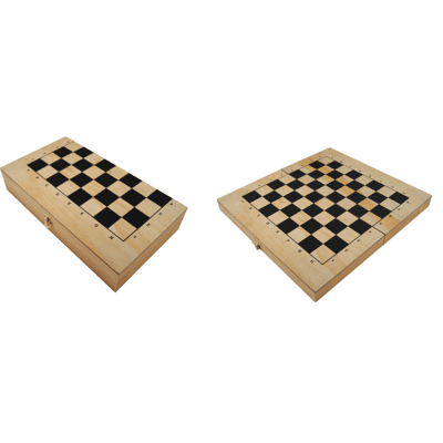 Schachspiel aus Holz Reiseschachspiel Holz-Schachbrett Brettspiel Klassiker Holzspiel Restposten Mix