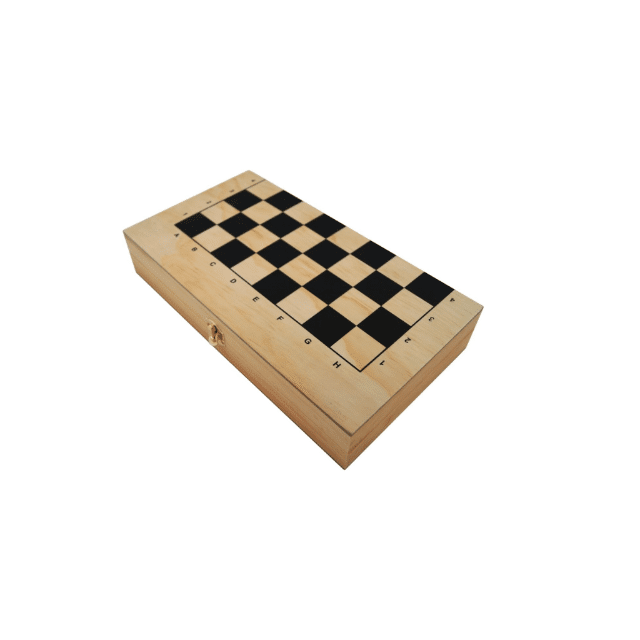 Schachspiel aus Holz Reiseschachspiel Holz-Schachbrett Brettspiel Klassiker Holzspiel Restposten Mix