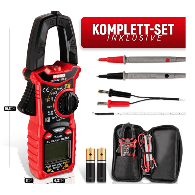 Stromzange Multimeter mit Stromzange Zangenmessgerät AC/DC-Strommesszange Messzange für Elektrik Spannungsprüfzange Restposten Mix