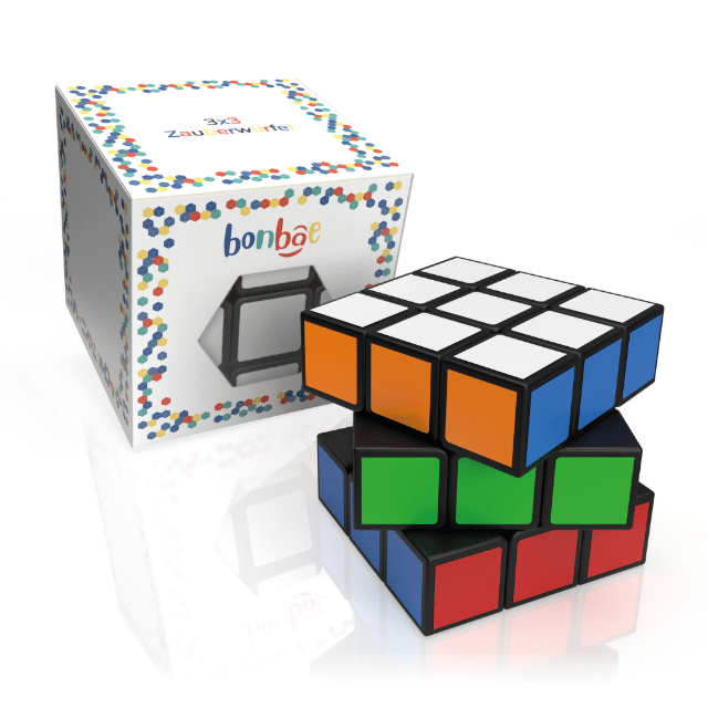 Zauberwürfel groß (5,7cm) Drehwürfel Würfelspiel Magic Cube Kopftraining Logikspiel Denkspielzeug Spielzeug Restposten Mix