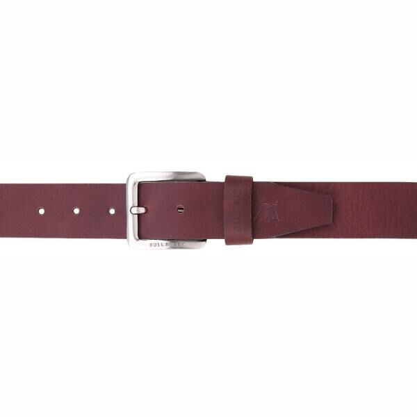 Buffalo leather belt as a reversible belt