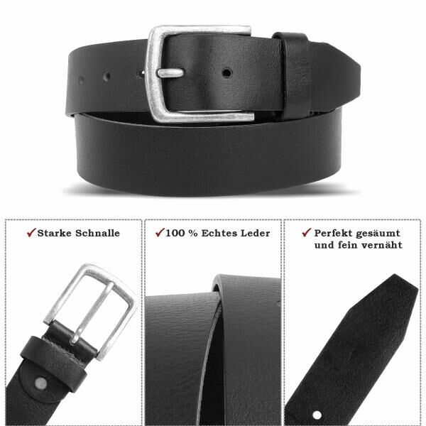 Buffalo leather belt