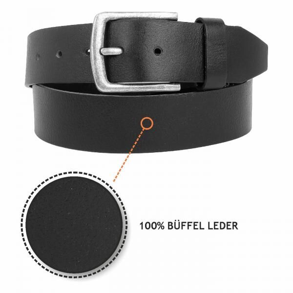 Buffalo leather belt