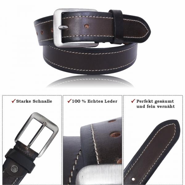 Büffel-Ledergürtel