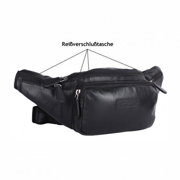 Bauchtasche-Kabana Nappa Leder