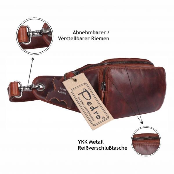 Bauchtasche Pedro,Oily Vintage Leder