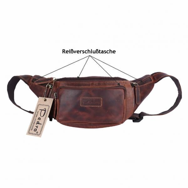 Bauchtasche-Pedro Oily Vintage Leder