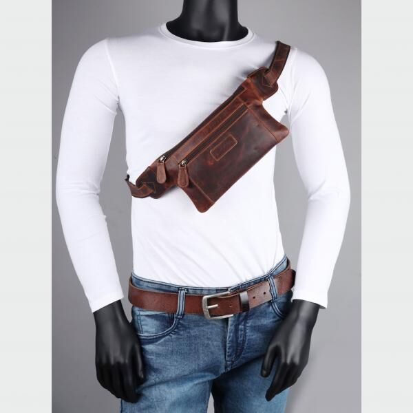 Bauchtasche-Pedro Oily Vintage Leder