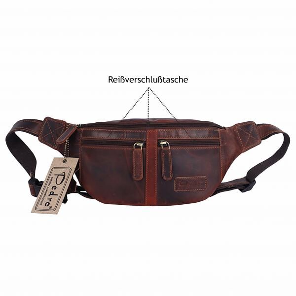 Bauchtasche-Pedro Oily Vintage Leder