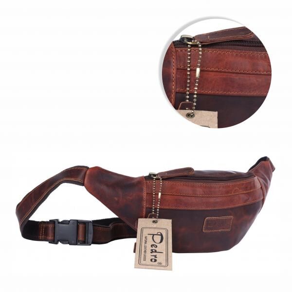 Fanny pack-Pedro Oily Vintage leather