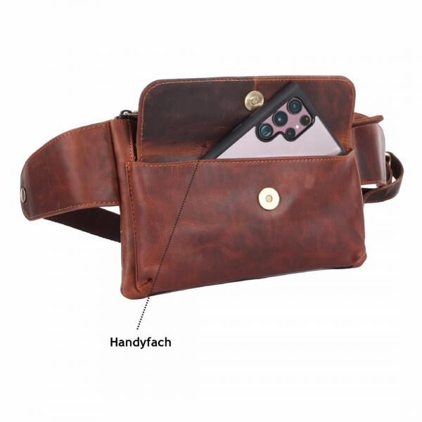 Bauchtasche-Pedro Oily Vintage Leder