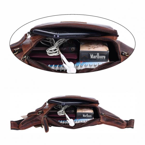 Bauchtasche-Pedro Oily Vintage Leder