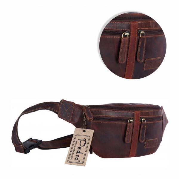 Bauchtasche-Pedro Oily Vintage Leder