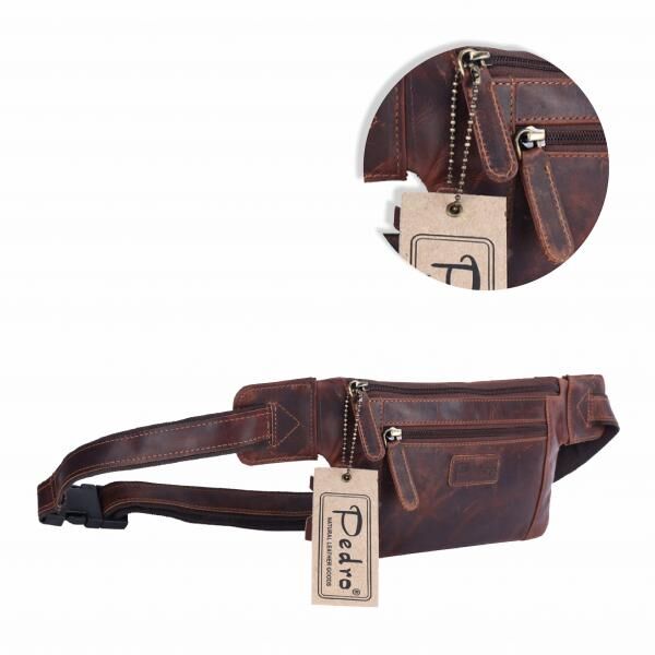 Bauchtasche-Pedro Oily Vintage Leder