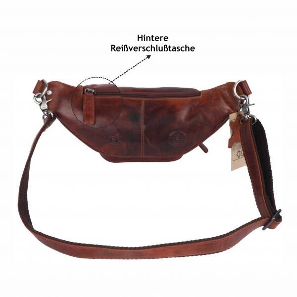 Bauchtasche Pedro,Oily Vintage Leder