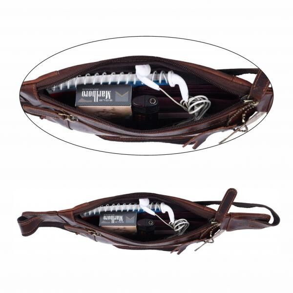 Bauchtasche-Pedro Oily Vintage Leder