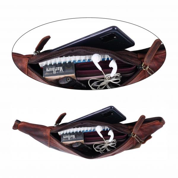 Fanny pack-Pedro Oily Vintage leather