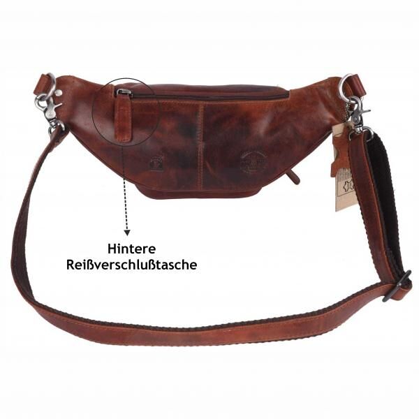 Bauchtasche Pedro,Oily Vintage Leder