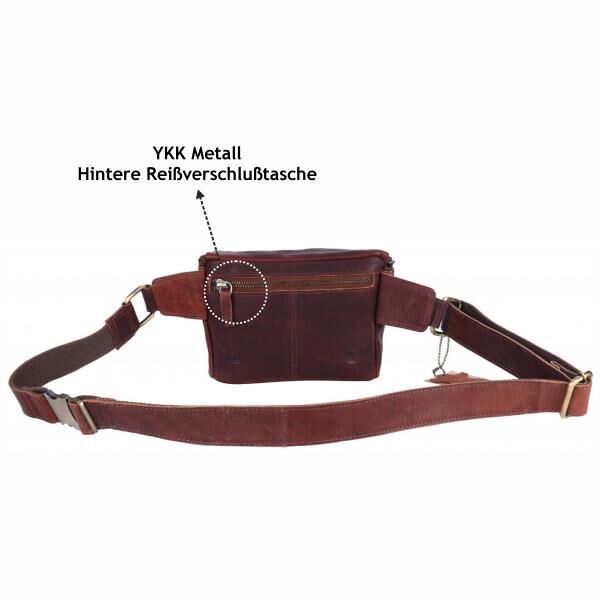 Bauchtasche-Pedro Oily Vintage Leder