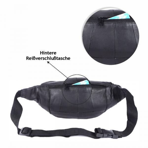 Leather sheep bum bag