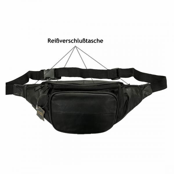 Bauchtasche-Schaf Leder