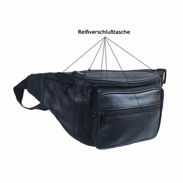 Bauchtasche-Schaf Leder
