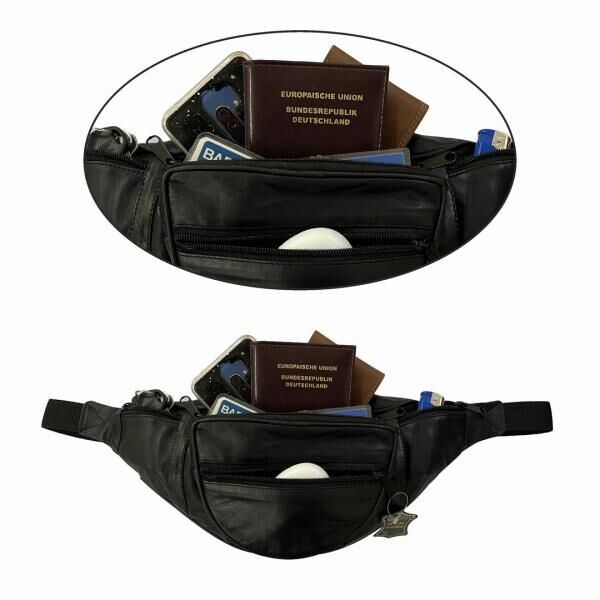 Bauchtasche-Schaf Leder