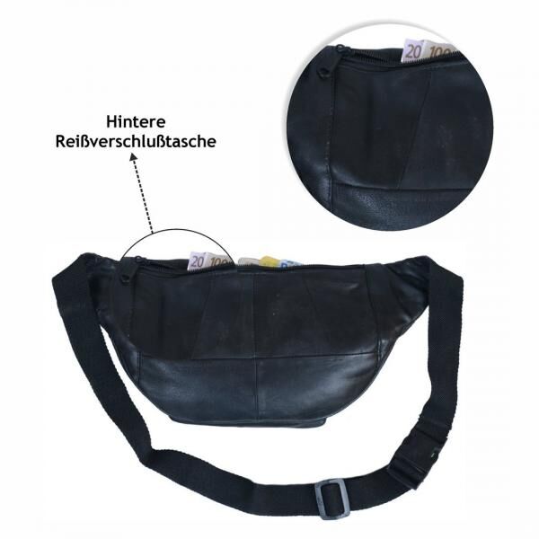 Bauchtasche-Schaf Leder
