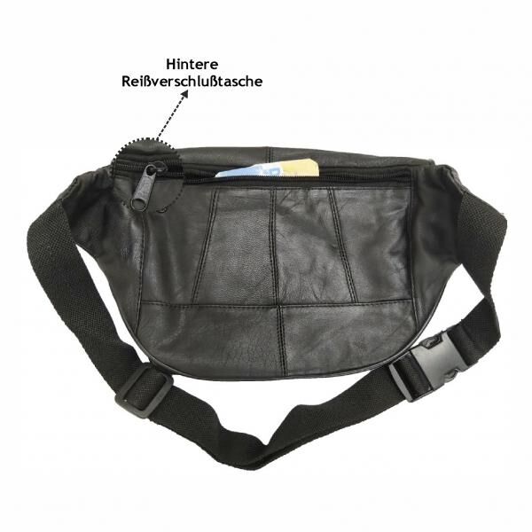 Bauchtasche-Schaf Leder
